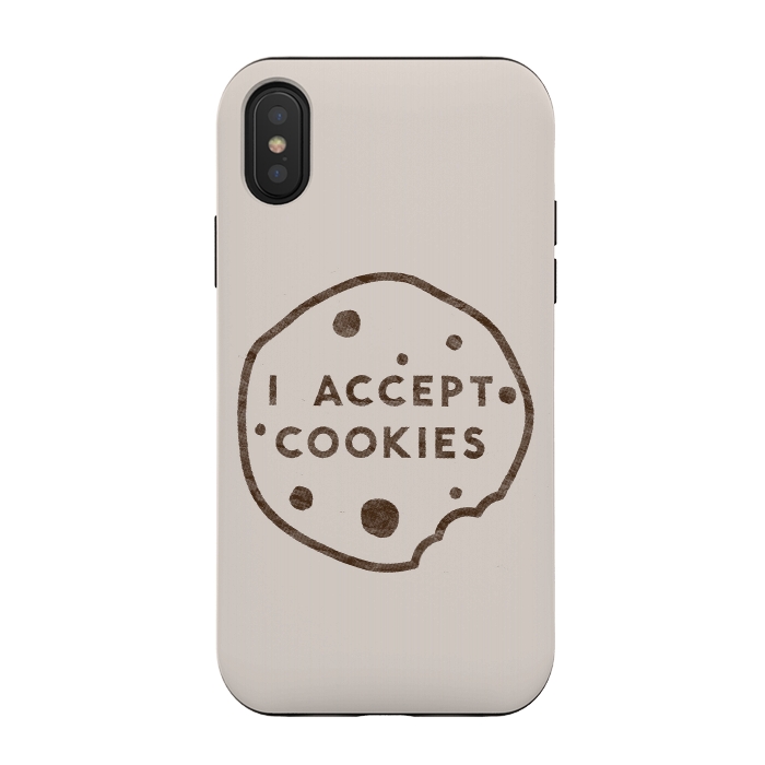 iPhone Xs / X StrongFit I Accept Cookies by Florent Bodart