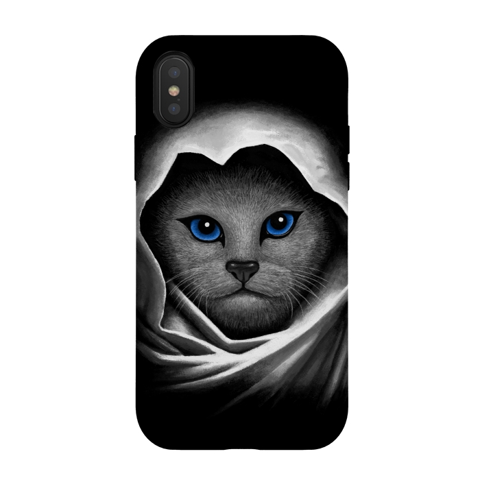 iPhone Xs / X StrongFit Blue Eyes by Tummeow