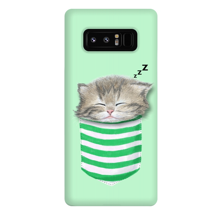 Galaxy Note 8 StrongFit Cat in The Pocket by Tummeow