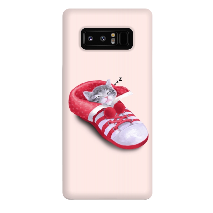 Galaxy Note 8 StrongFit Cat in The Shoe by Tummeow
