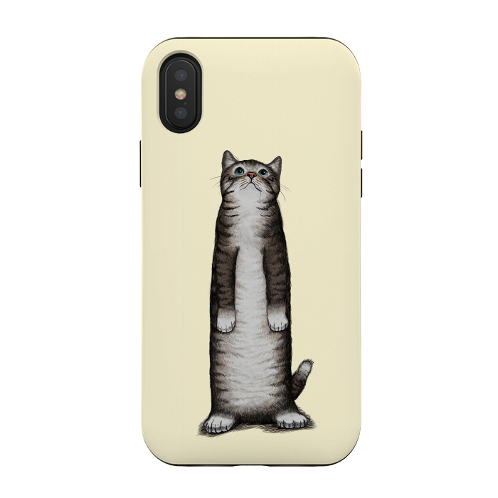 iPhone Xs / X StrongFit Look Cat by Tummeow