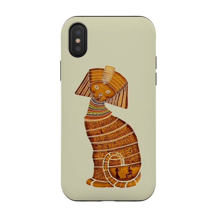 iPhone Xs / X StrongFit Sphinx Cat by Tummeow
