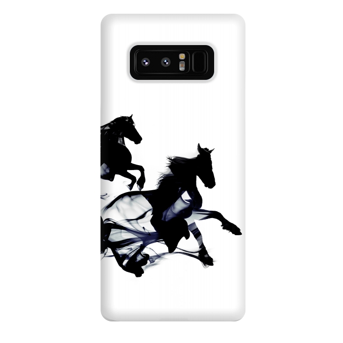Galaxy Note 8 StrongFit Black Horses by Róbert Farkas
