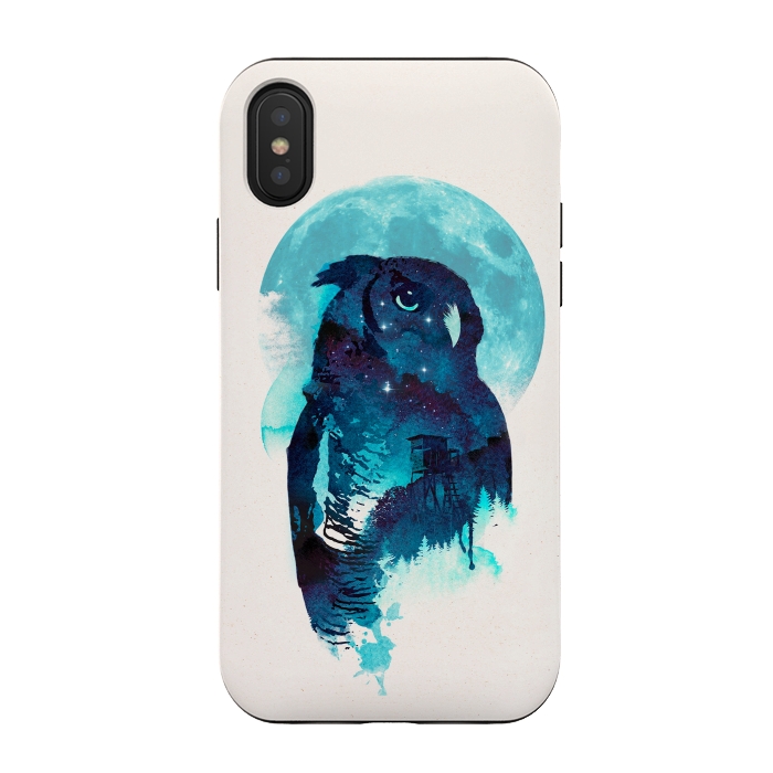 iPhone Xs / X StrongFit Midnight Owl by Róbert Farkas