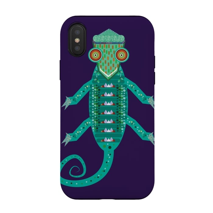 iPhone Xs / X StrongFit chameleon by Parag K