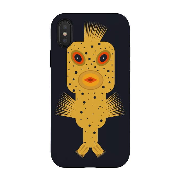 iPhone Xs / X StrongFit Box-fish by Parag K
