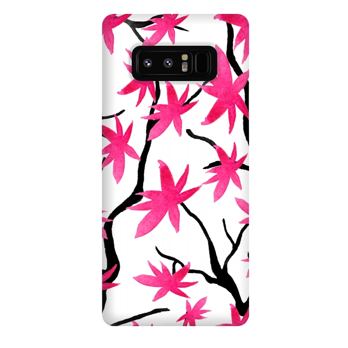 Galaxy Note 8 StrongFit Pink Blossoms by Amaya Brydon