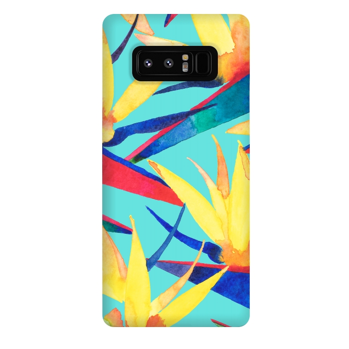 Galaxy Note 8 StrongFit Summer Tropics by Amaya Brydon