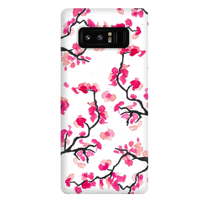 Galaxy Note 8 StrongFit Japanese Cherry Blossoms by Amaya Brydon