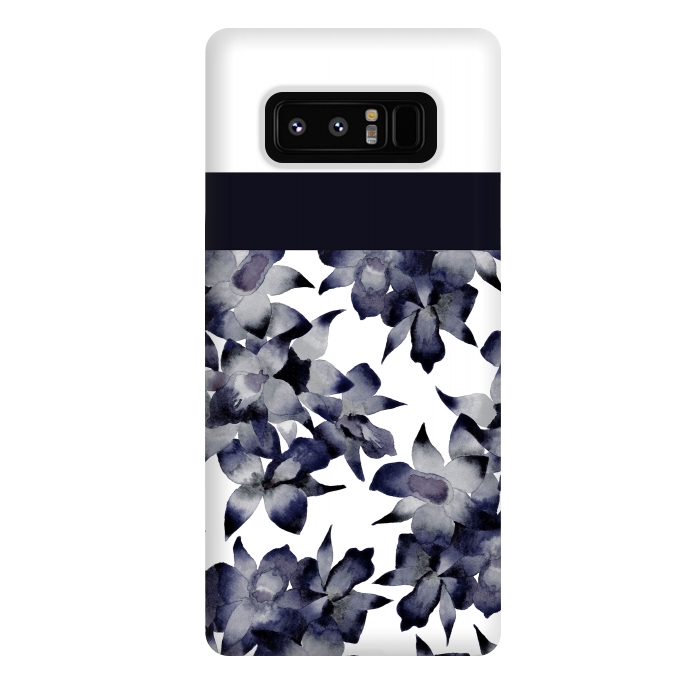Galaxy Note 8 StrongFit Floral Block by Amaya Brydon