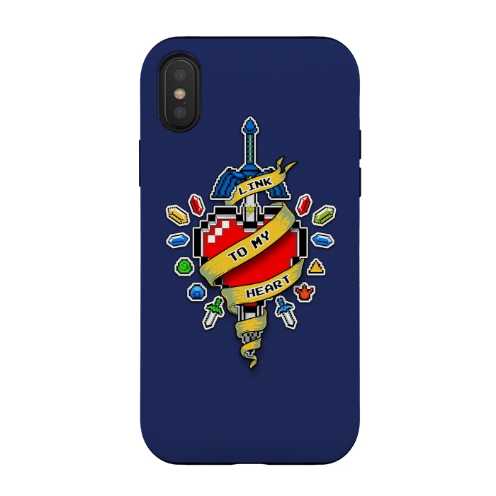 iPhone Xs / X StrongFit A LINK TO MY HEART by SKULLPY