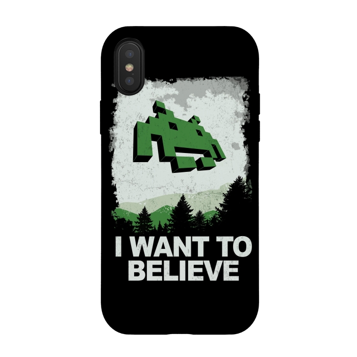 iPhone Xs / X StrongFit I WANT TO BELIEVE by SKULLPY