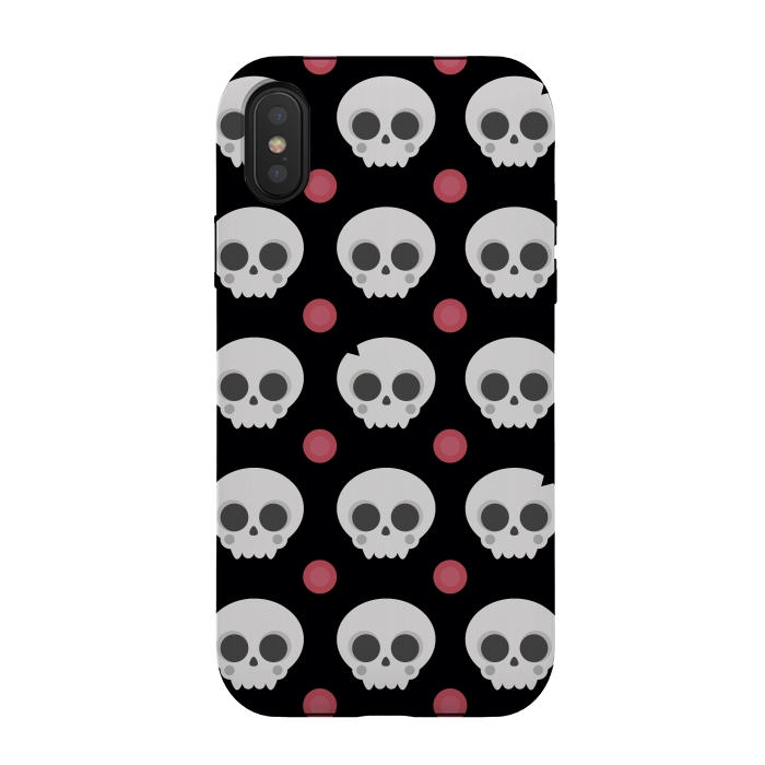 iPhone Xs / X StrongFit Skulls Pattern by Dellán