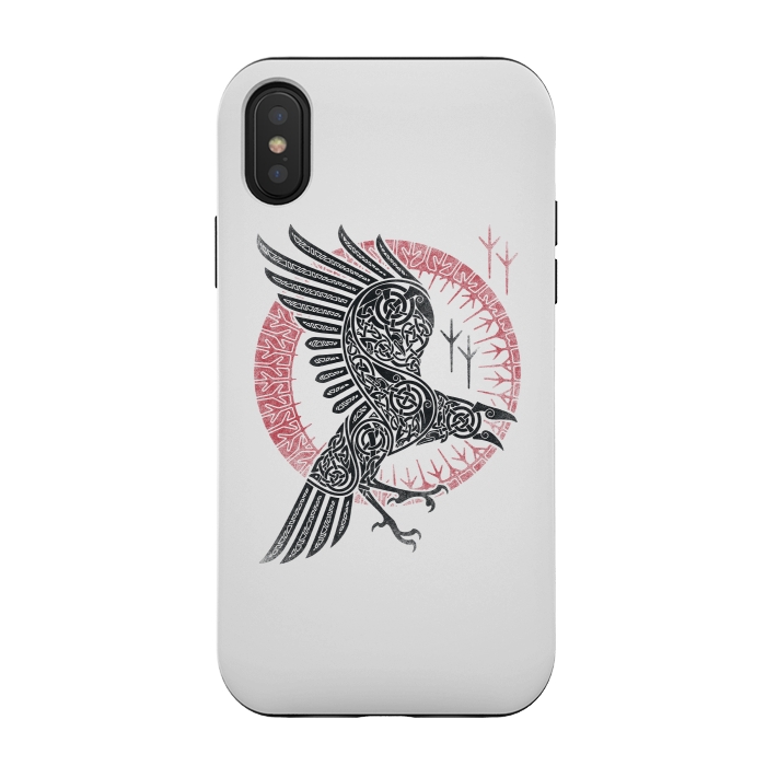 iPhone Xs / X StrongFit RAGNAR'S RAVEN by RAIDHO