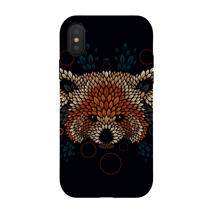iPhone Xs / X StrongFit Red Panda Face by Q-Artwork