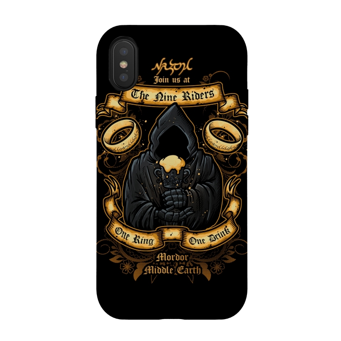 iPhone Xs / X StrongFit The Nine Tavern by Q-Artwork