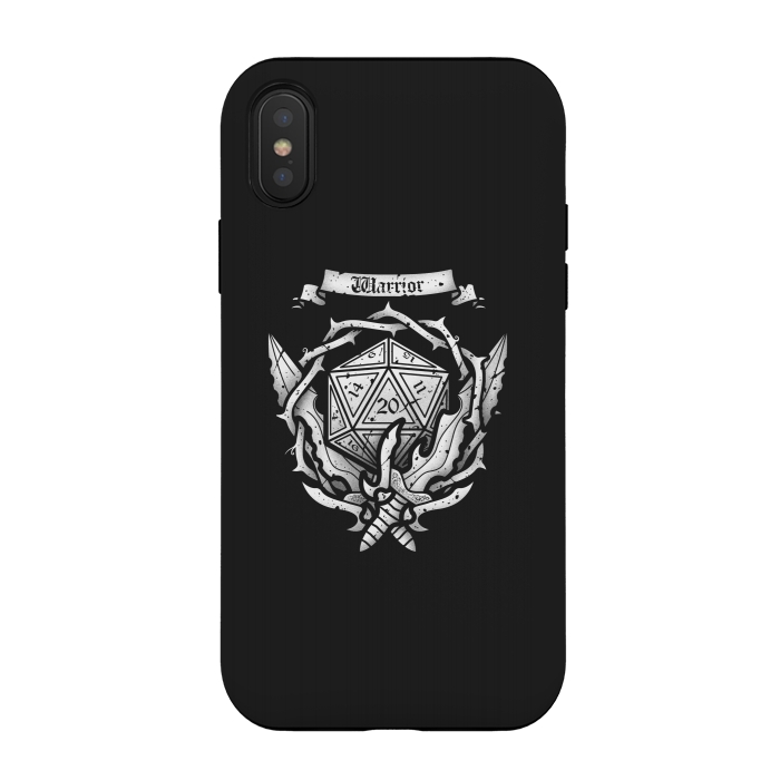 iPhone Xs / X StrongFit Warrior Crest by Q-Artwork