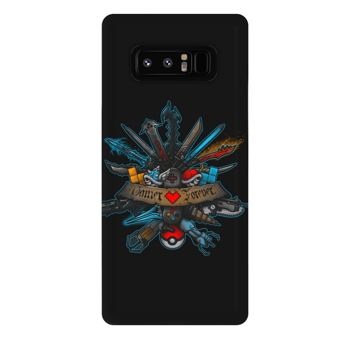 Galaxy Note 8 StrongFit Gamer Forever by Q-Artwork