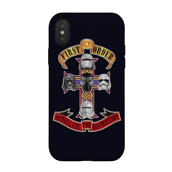 iPhone Xs / X StrongFit SATELLITE FOR DESTRUCTION by SKULLPY