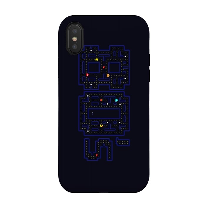 iPhone Xs / X StrongFit FEELING 80'S - PACMAN by SKULLPY