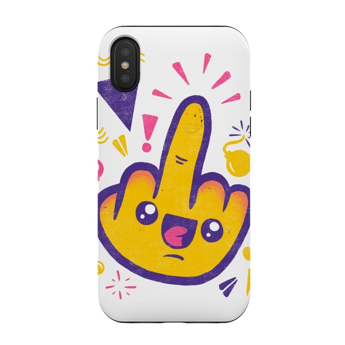 iPhone Xs / X StrongFit Fuck off by Ilustrata