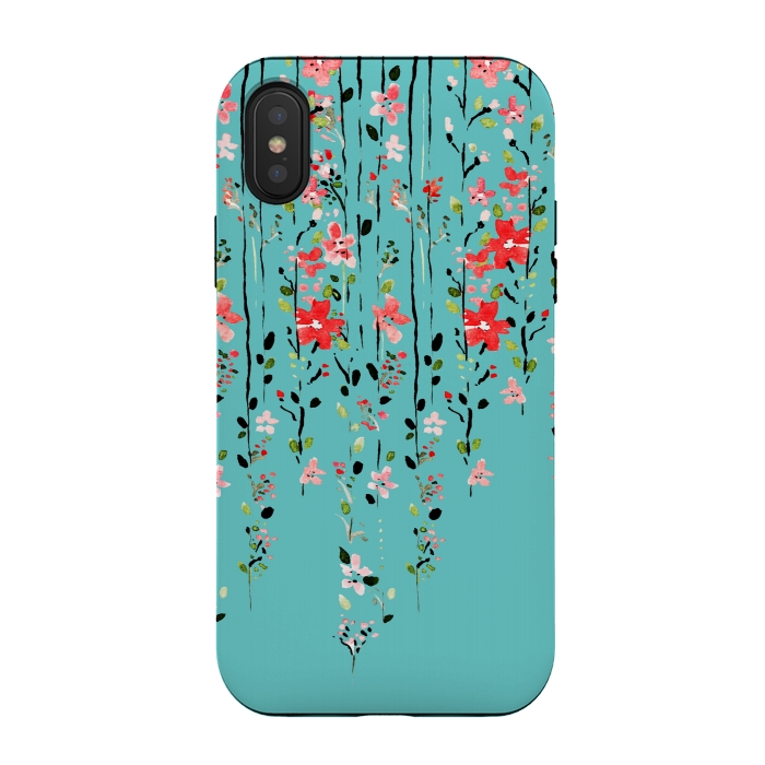 iPhone Xs / X StrongFit Floral Dilemma by Uma Prabhakar Gokhale