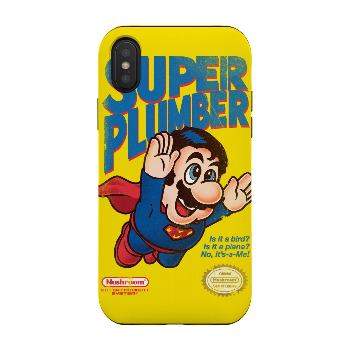iPhone Xs / X StrongFit Super Plumber by Vó Maria