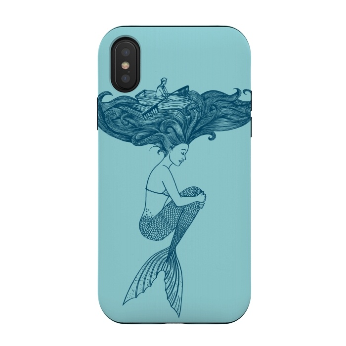 iPhone Xs / X StrongFit Mermaid by Coffee Man