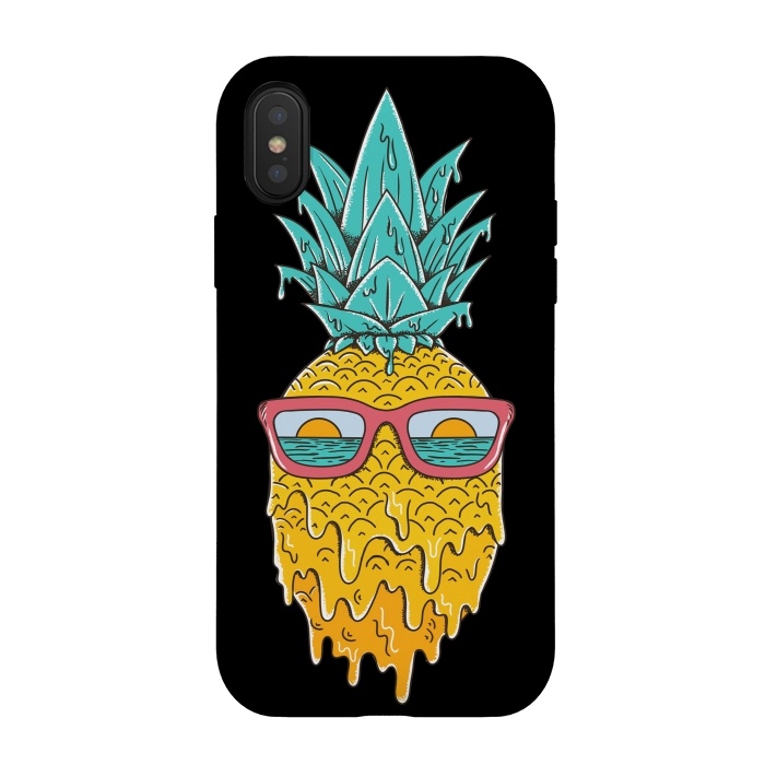 iPhone Xs / X StrongFit Pineapple Summer by Coffee Man