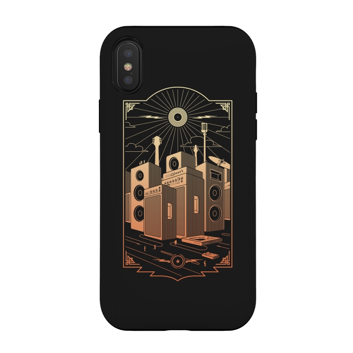 iPhone Xs / X StrongFit Sound City by Grant Stephen Shepley