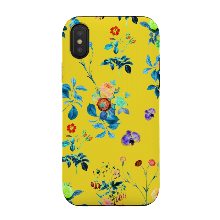 iPhone Xs / X StrongFit Floral Shower II by Uma Prabhakar Gokhale