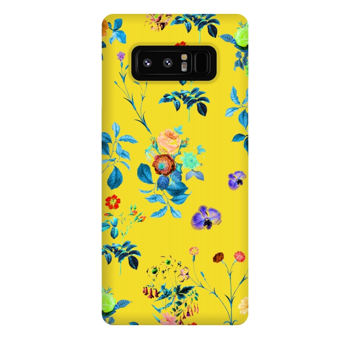 Galaxy Note 8 StrongFit Floral Shower II by Uma Prabhakar Gokhale