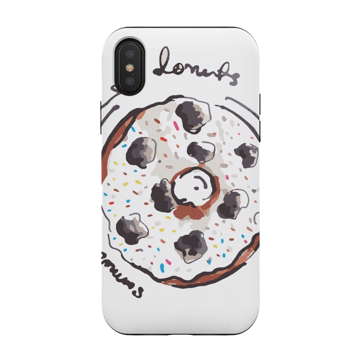 iPhone Xs / X StrongFit Donut Love by MUKTA LATA BARUA