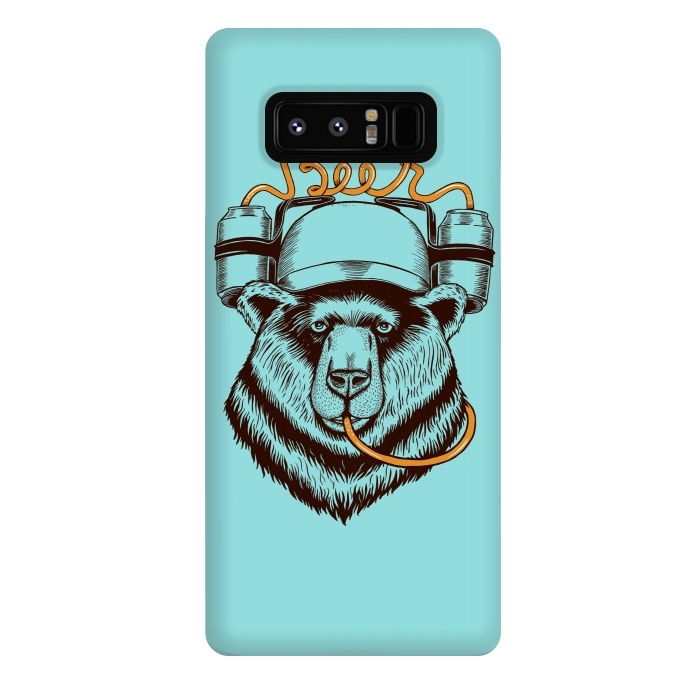 Galaxy Note 8 StrongFit BEAR LOVE BEER by Coffee Man