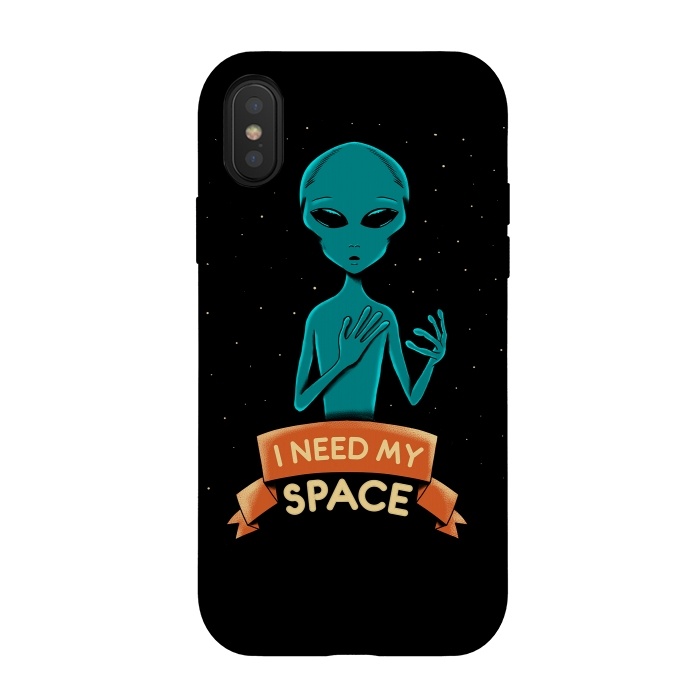 iPhone Xs / X StrongFit I need my space by Coffee Man