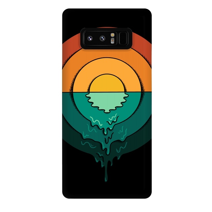 Galaxy Note 8 StrongFit Melted Circles by Coffee Man