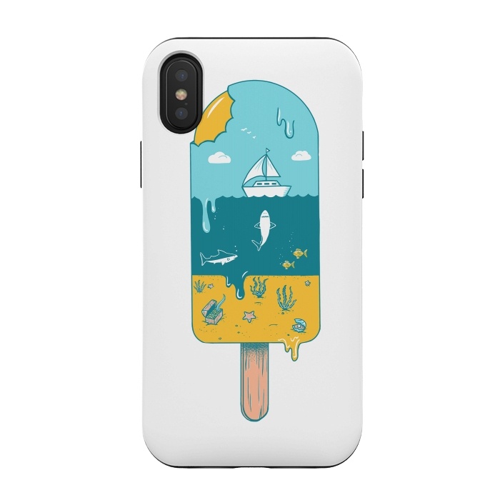 iPhone Xs / X StrongFit Melted Landscape by Coffee Man