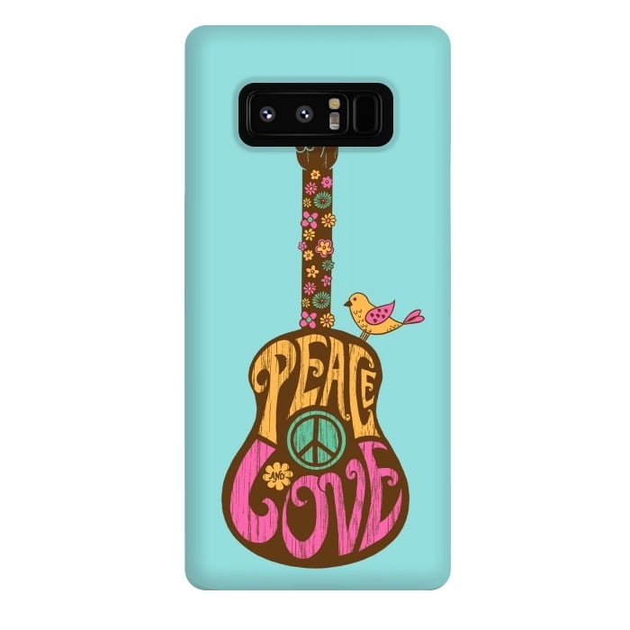 Galaxy Note 8 StrongFit Peace and love by Coffee Man