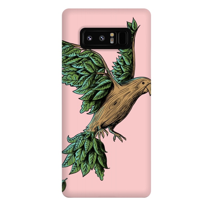 Galaxy Note 8 StrongFit Wood Bird by Coffee Man