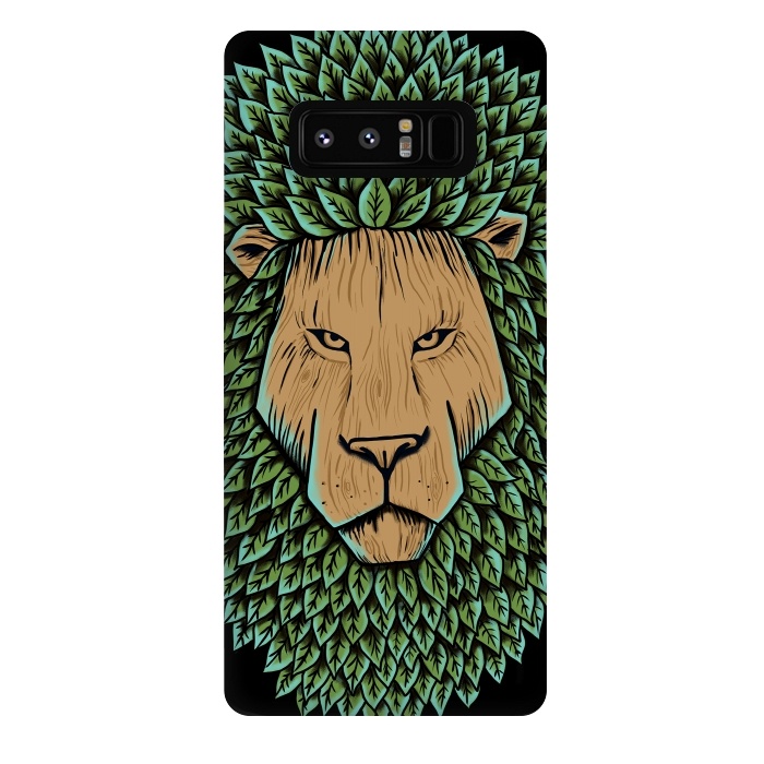 Galaxy Note 8 StrongFit Wood Lion by Coffee Man