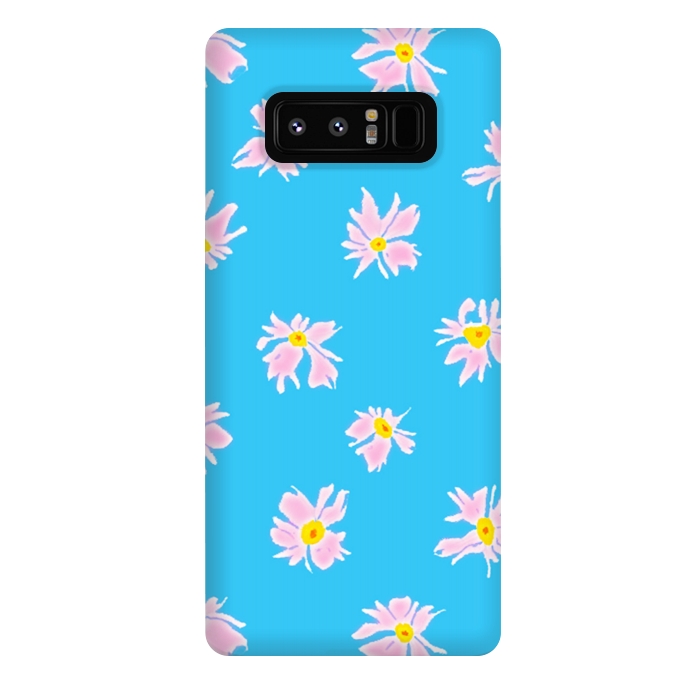 Galaxy Note 8 StrongFit Pink Snow & Sky by Bettie * Blue
