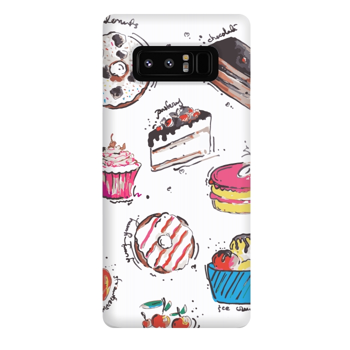 Galaxy Note 8 StrongFit Dessert Love by MUKTA LATA BARUA