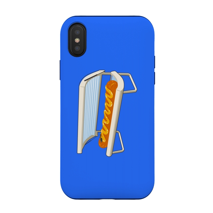 iPhone Xs / X StrongFit Hotdog by Xylo Riescent