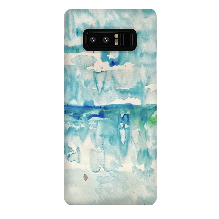 Galaxy Note 8 StrongFit Miami Beach Watercolor #2 by ANoelleJay