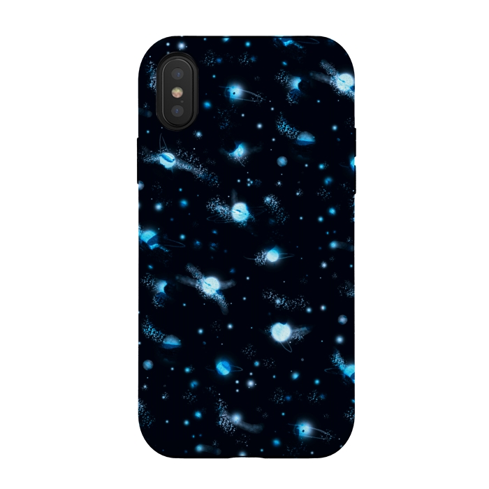 iPhone Xs / X StrongFit marble night sky by Laura Grant
