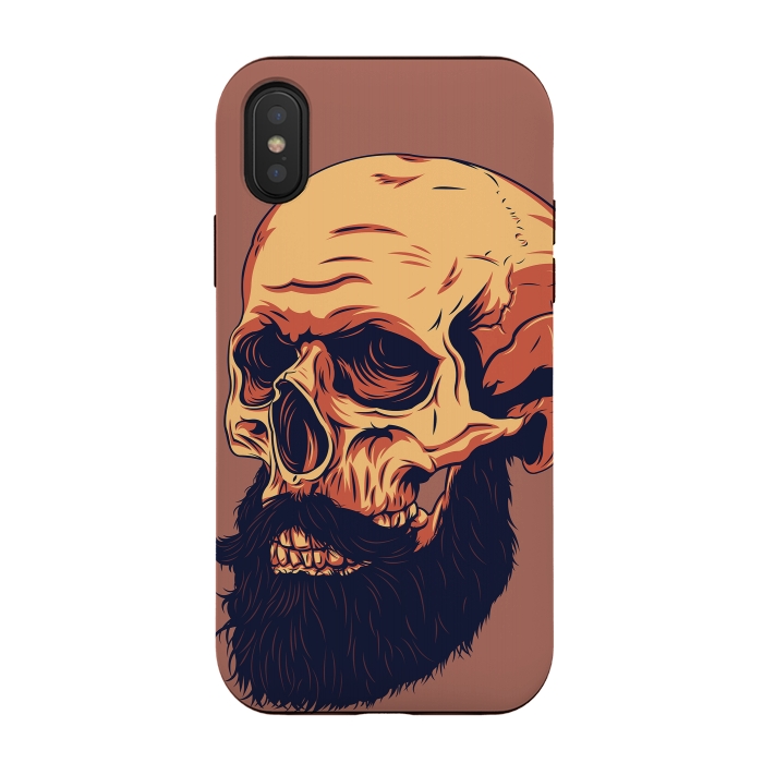 iPhone Xs / X StrongFit Mr. Skull by Roland Banrévi