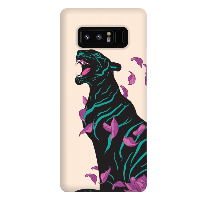 Galaxy Note 8 StrongFit Black tiger by Roland Banrévi