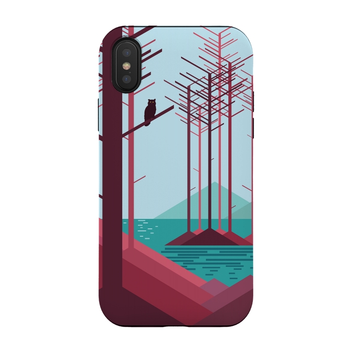 iPhone Xs / X StrongFit The guardian of the forest by Roland Banrévi