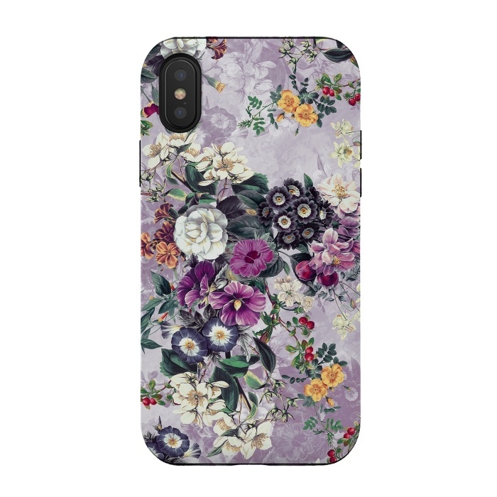 iPhone Xs / X StrongFit Floral Pattern by Riza Peker