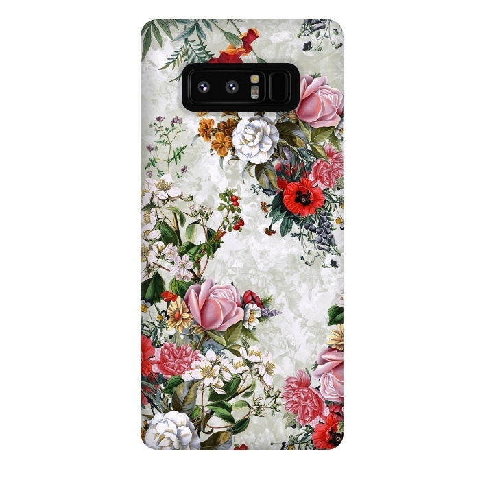 Galaxy Note 8 StrongFit Floral Pattern II by Riza Peker
